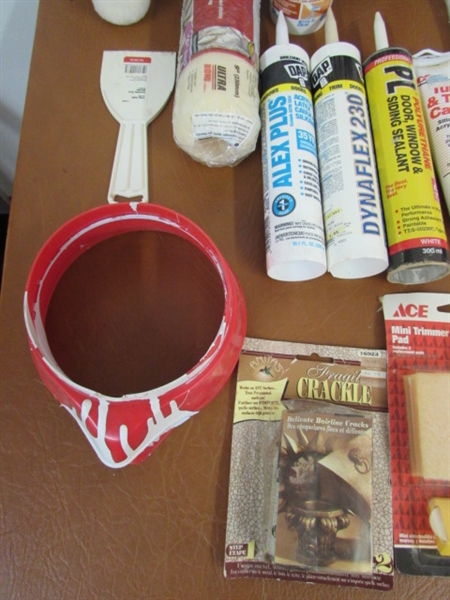 BRIGHTING THINGS UP WITH PAINT, CAULK, ROLLERS & MORE