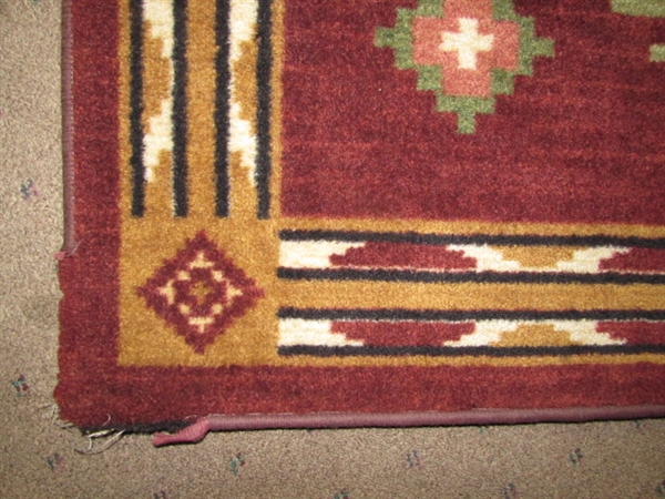 NATIVE AMERICAN STYLE THROW RUG - LARGE