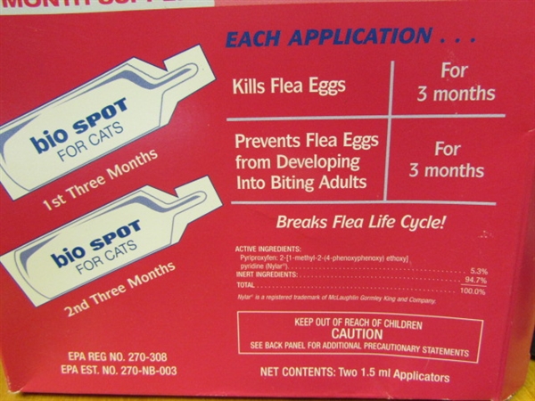 KEEP YOUR KITTY FLEA FREE & HAPPY WITH BIO SPOT , MICE & MORE