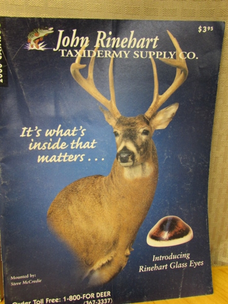 LEARN TO DO TAXIDERMY OR AT LEAST A LOT ABOUT IT WITH A HOW TO BOOK, CATALOGS & MORE