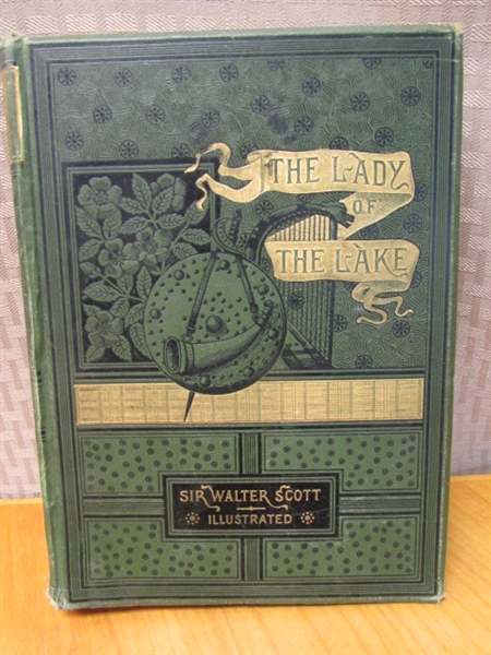 ANTIQUE BOOK WITH HISTORIC LINK TO SISKIYOU COUNTY - LADY OF THE LAKE BY SIR WALTER SCOTT