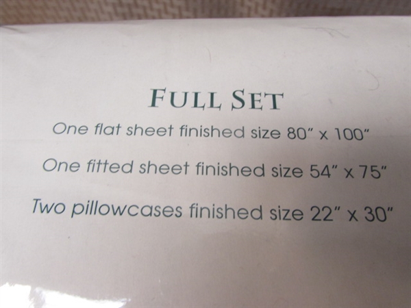 NEW SET OF FULL SIZE FLANNEL SHEETS