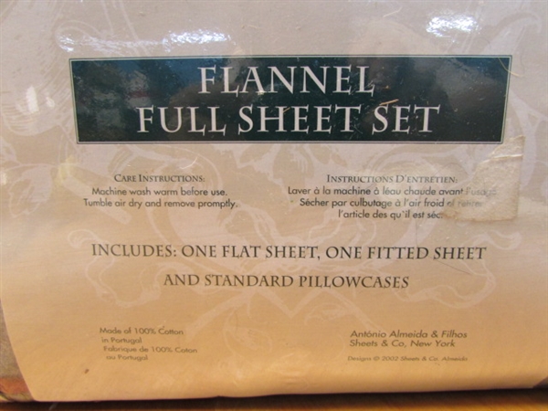 NEW SET OF FULL SIZE FLANNEL SHEETS