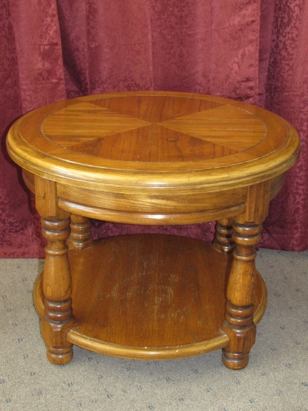 ATTRACTIVE ROUND SIDE TABLE 