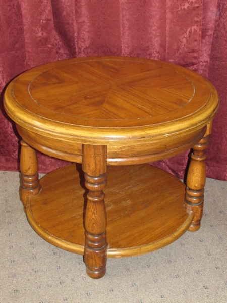 ATTRACTIVE ROUND SIDE TABLE 