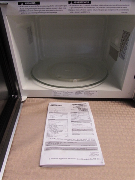 RELATIVELY NEW PANASONIC INVERTER MICROWAVE WITH CAROUSEL