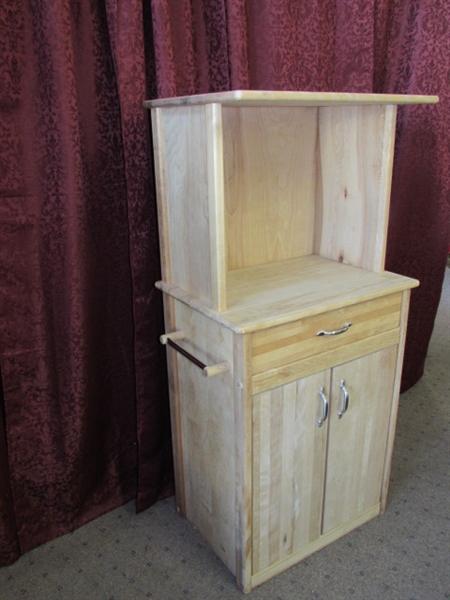 INCREASE YOUR SPACE -- PRETTY ALL WOOD UTILITY CABINET 