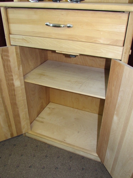 INCREASE YOUR SPACE -- PRETTY ALL WOOD UTILITY CABINET 