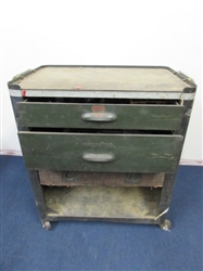 PRESSTEEL ROLLING TOOL BOX WITH WORK SURFACE TOP