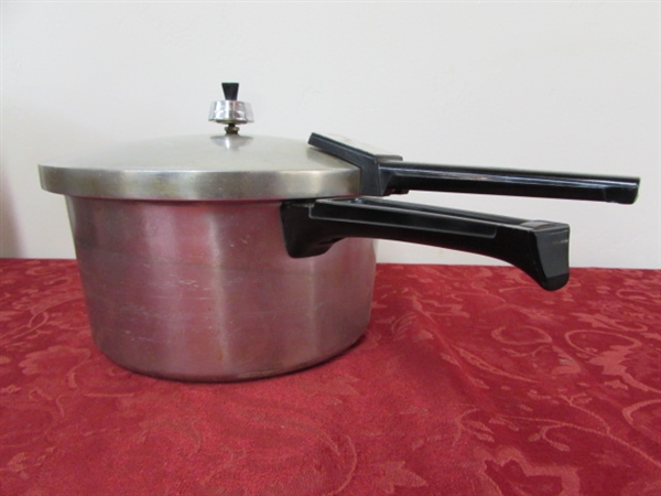 HUGE STOCK POT WITH LID, STAINLESS STEEL POT, PRESTO PRESSURE COOKER & MORE
