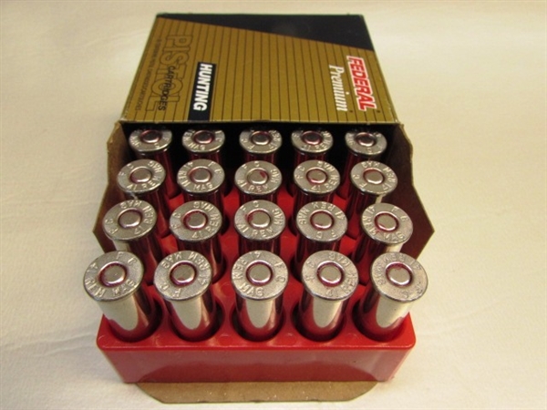TWO BOXES OF 41 MAGNUM SHELLS