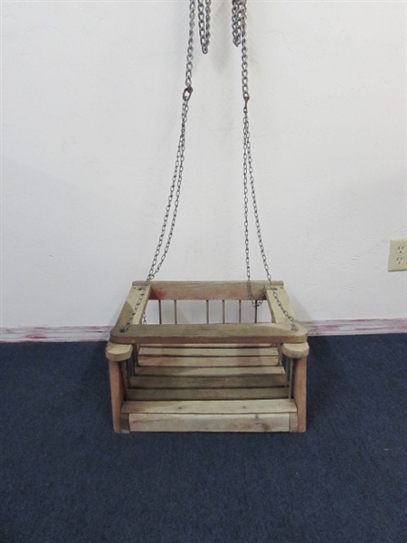 VERY ADORABLE ONE OF A KIND CHILDS PORCH OR TREE SWING 