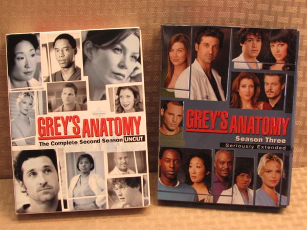 GREY'S ANATOMY MARATHON!  SEASONS 2 & 3 OF THE POPULAR TV SERIES ON DVD 