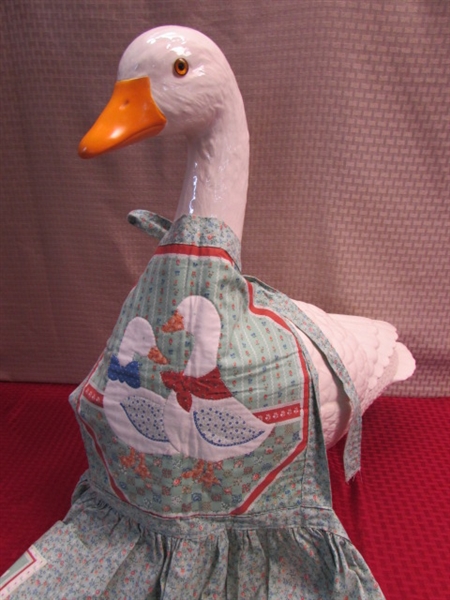 A GOLDEN GOOSE TO KEEP YEAR ROUND PLUS A WONDERFUL COUNTRY APRON