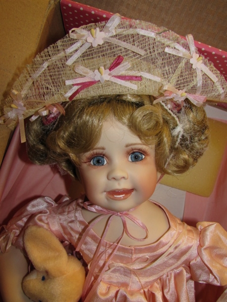 NEW IN BOX 20 PORCELAIN DOLL-GREAT GIFT IDEA!