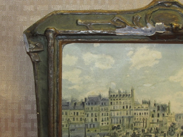 TRULY UNIQUE ANTIQUE FRAME WITH STILL LIFE BY ARNHIEM