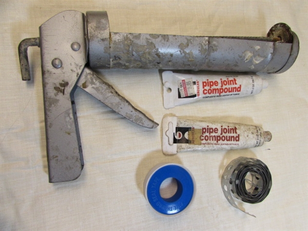 PIPEMASTER 18 PIPE WRENCH, DRAIN SNAKE, COPPER PIPE FLARE TOOL & CUTTING TOOL & MORE