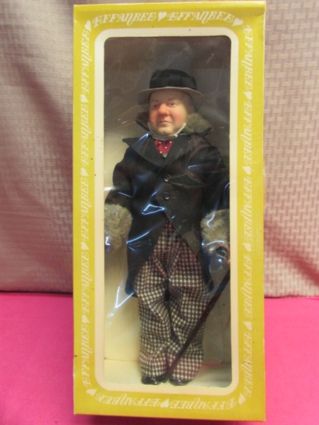 AMAZING OLD MAN VINTAGE W.C. FIELDS CENNTENNIAL DOLL BY EFFANBEE,  LIMITED TO 1980 PRODUCTION