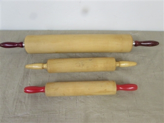 THREE COLLECTORS ROLLING PINS