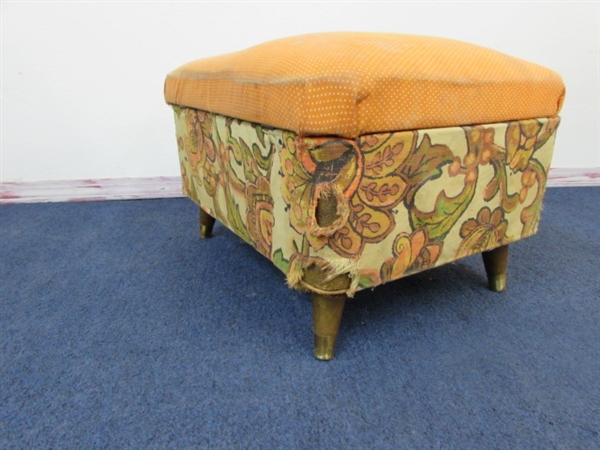 THE UGLY FOOT STOOL WITH A SURPRISE WANTS TO BE TRANSFORMED