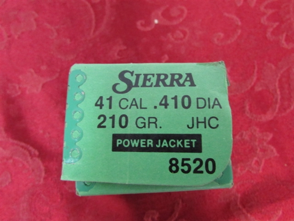 SIERRA POWER JACKET 41 CALIBER 210 GRAIN RELOAD TIPS