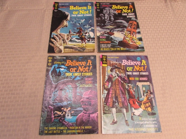 COLLECTIBLE VINTAGE COMICS FROM THE 1950'S & '60'S-RIPLEYS BELIEVE IT OR NOT!, CLASSICS ILLUSTRATED & THE WORLD AROUND US 