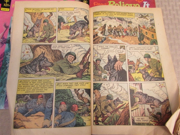 COLLECTIBLE VINTAGE COMICS FROM THE 1950'S & '60'S-RIPLEYS BELIEVE IT OR NOT!, CLASSICS ILLUSTRATED & THE WORLD AROUND US 