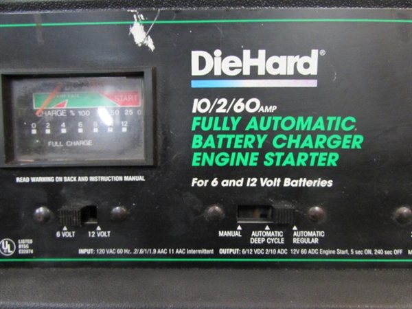 GET CHARGED UP WITH THIS GREAT BATTERY CHARGER & ENGINE STARTER BY SEARS