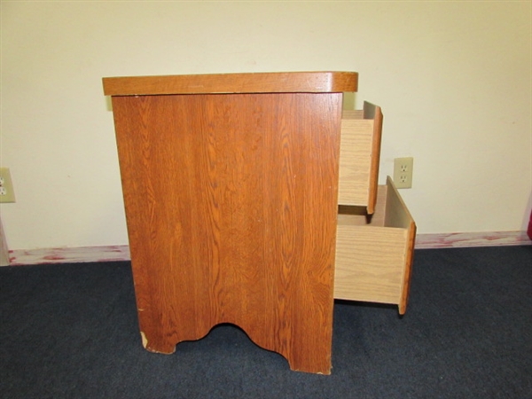 VERY HANDSOME END TABLE OR NIGHT STAND  & VERY STURDY