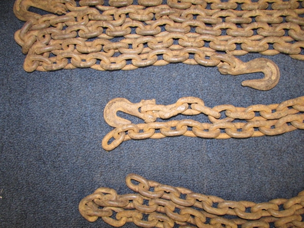 GET THE JOB DONE!  HEAVY DUTY 3/8 CHAIN IN THREE DIFFERENT LENGTHS.