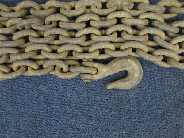GET THE JOB DONE!  HEAVY DUTY 3/8 CHAIN IN THREE DIFFERENT LENGTHS.