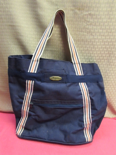 NEVER USED TAPESTRY BAG ON WHEELS, REUSABLE GROCERY BAGS & MORE GREAT FOR GROCERIES OR TRAVEL