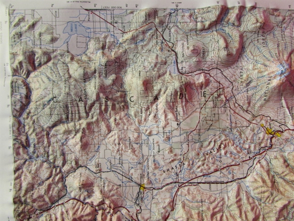 OUR OWN BACKYARD!  HUBBARD SCIENTIFIC INC. TOPOGRAPHICAL MAP OF WEED, CA