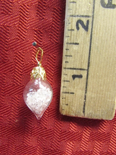TWO GORGEOUS PENDANTS-GOLD WIRE WRAPPED APHRODITE & GLASS WITH HERKIMER DIAMONDS