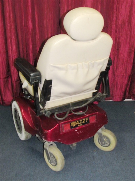GET AROUND WITH EASE & STYLE - CHERRY RED JAZZY PRIDE POWER CHAIR 