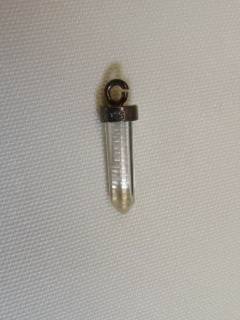 FOUR GEMSTONE DAGGER PENDANTS WITH STERLING SILVER BAILS
