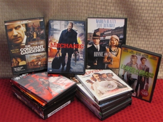 ACTION, ADVENTURE, COMEDY, DRAMA, FAMILY & MORE-15 DVDS !