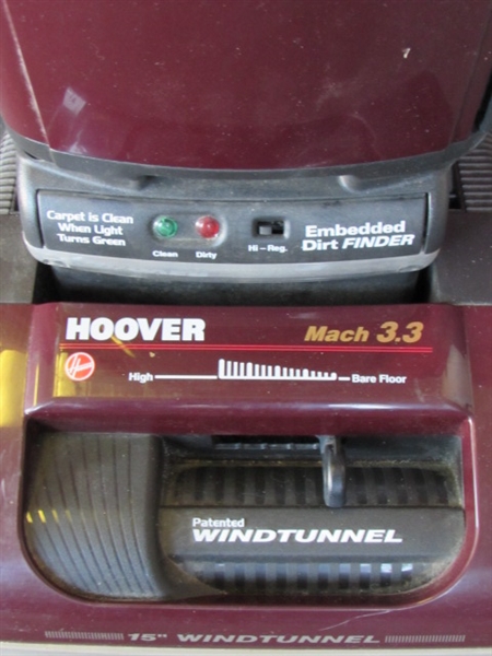 NICE HOOVER MACH 3.3 WINDTUNNEL UPRIGHT VACUUM
