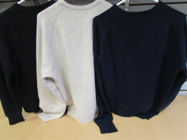 CASHMERE! YES! THREE LADIES CASHMERE SWEATERS