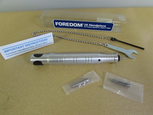 NEW FOREDOM 28 HANDPIECE ATTACHMENT GREAT FOR WOOD CARVING, JEWELRY MAKING & MORE