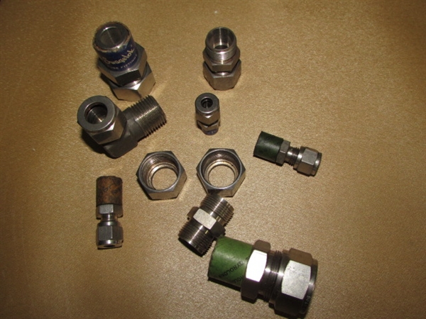 RANCHER ALERT! LARGE ASSORTMENT OF STAINLESS STEEL FITTINGS, COUPLERS & REDUCERS
