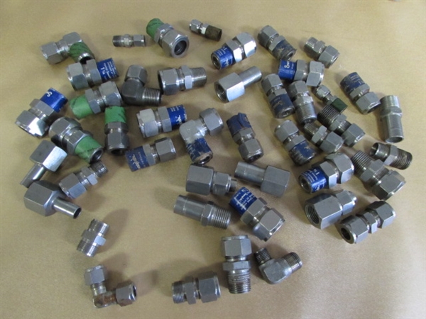 RANCHER ALERT! LARGE ASSORTMENT OF STAINLESS STEEL FITTINGS, COUPLERS & REDUCERS