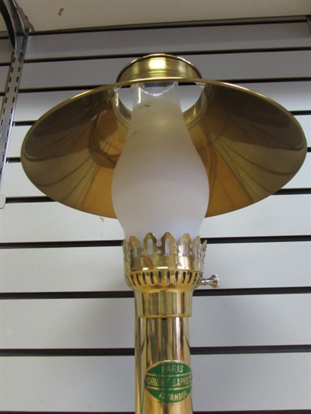 ROMANTIC BRASS ORIENT EXPRESS LUXURY TRAIN LAMP