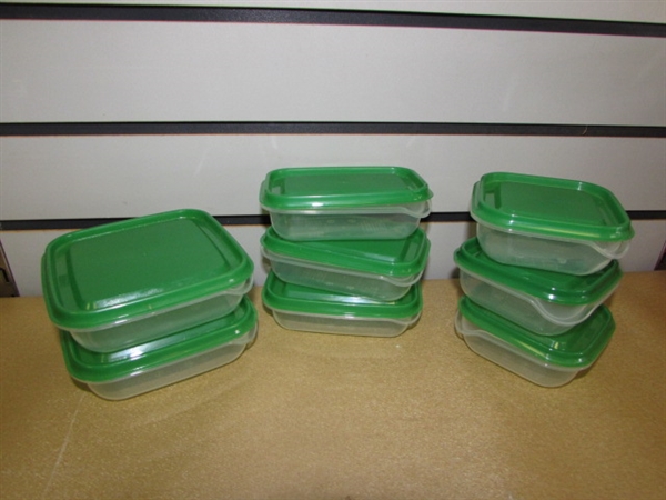 LARGE ASSORTMENT OF STORAGE CONTAINERS TUPPERWARE, RUBBERMAID & IKEA PRIMARILY NEW!
