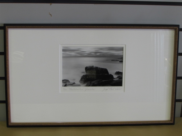 FROM THE WALLS OF A LUXURY YACHT! TWO FRAMED, SIGNED & NUMBERED PRINTS, LIGHTHOUSE & SEASCAPE