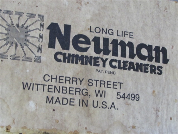 KEEP YOUR CHIMNEY CLEAN WITH THIS NEUMAN CHIMNEY CLEANER & BRUSH