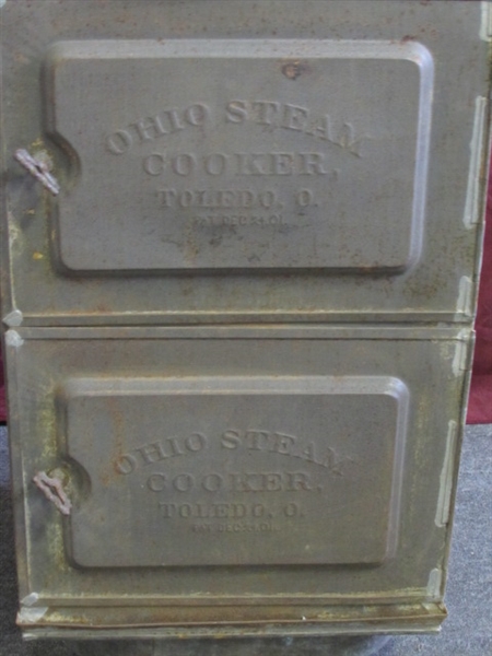 MAKE YOUR SUMMER COOKING A PLEASURE ANTIQUE OHIO STEAM COOKER