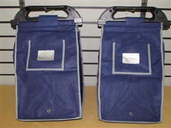DO YOUR PART FOR THE ENVIRONMENT WITH THESE TWO HANDY CART HELPER REUSABLE SHOPPING BAGS-THEYRE NEW!