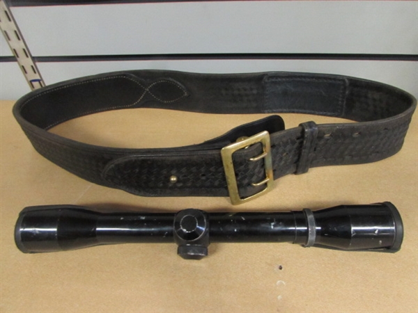 ACCESSORIES FOR THE OUTDOORSMAN-F.M. PITT CO. BELT, MAG-LITES, SCOPE & MORE!