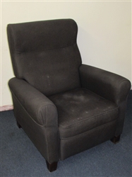 ATTRACTIVE CHARCOAL COLORED RECLINING ARM CHAIR
